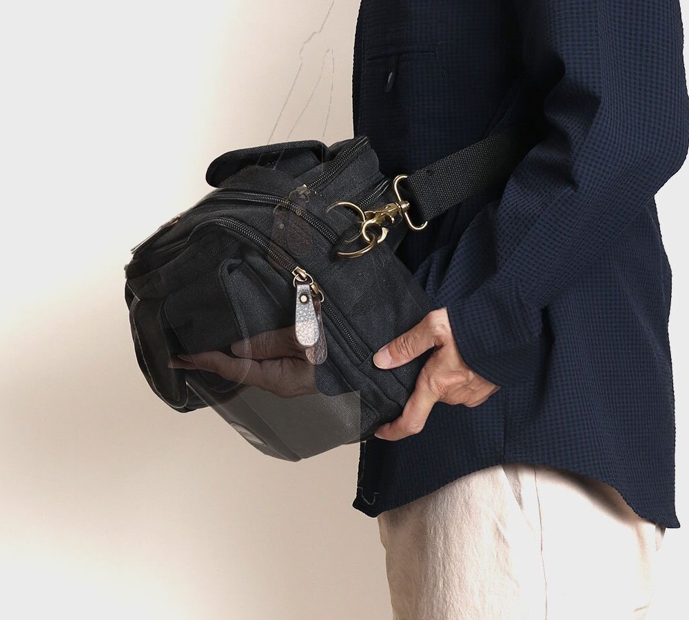 9ポケット多収納　WOODYBELLY ショルダーバッグ【送料無料】メンズ 帆布 父の日 プレゼント キャンバス 小さめ 小さい 斜め掛け 斜めかけバッグ 多収納 軽量 軽い 男性 女性 誕生日 祖父 肩掛けバッグ 帆布バッグ 旅行用カバン トラベルバッグ 海外旅行 使いやすい 鞄 30代 40代 50代 60代 70代 ギフト 贈り物 父親 彼氏 彼女 記念日