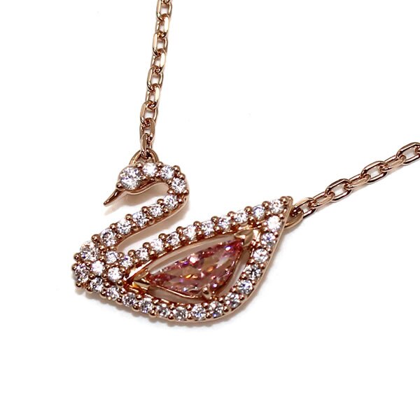 SWAROVSKI スワロフスキー ネックレス 5469989 Swan アクセサリー ローズゴールド