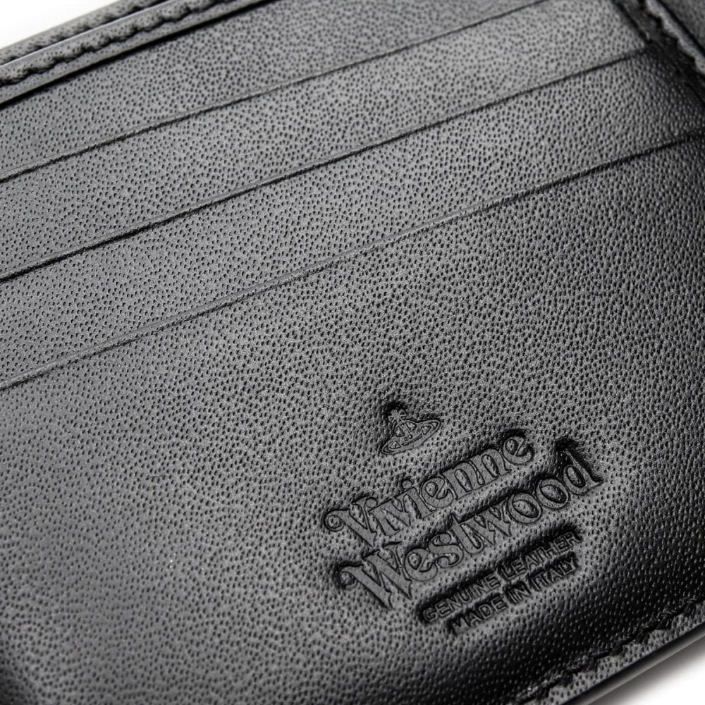 ヴィヴィアンウエストウッド Vivienne Westwood 二つ折り財布 サフィアーノ メンズ レディース ブラック 黒 オーブ 小銭入れなし 札入れ カード入れ SAFFIANO MAN BILLFOLD 51120008 L001N N402
