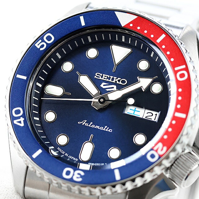 アウトレット セイコー5 スポーツ 日本製 自動巻き 機械式 限定モデル メンズ 腕時計 ブランド SKX Series SBSA003 SKX SEIKO スポーツ ネイビー