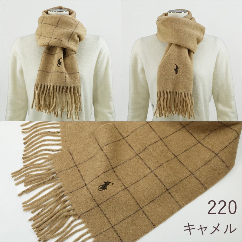 POLO RALPH LAUREN ポロ ラルフローレン マフラー 26AW PC0743 レディース メンズ ブランド マフラー リバーシブル/ストール/ブランドマフラー/ウール100%/ワンポイント/クリスマス/プレゼント/ギフト/お誕生日/成人祝い 送料無料【ラッピング無料】