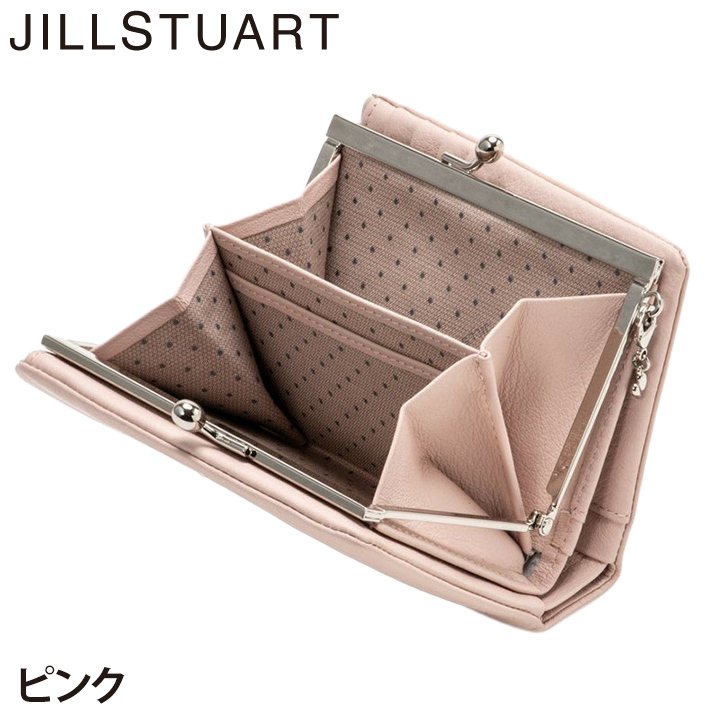 ジル スチュアート 財布 二つ折り レディース 牛革 エンジェル 口金 ハート ギフト JILL STUART
