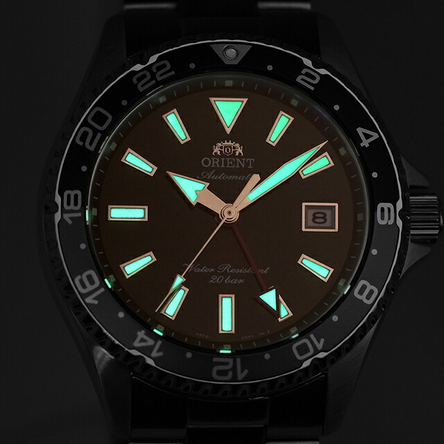 オリエント スポーツ マコ GMT 自動巻き 腕時計 ブランド メンズ ORIENT SPORTS RN-BC0001B アナログ ブラック 黒