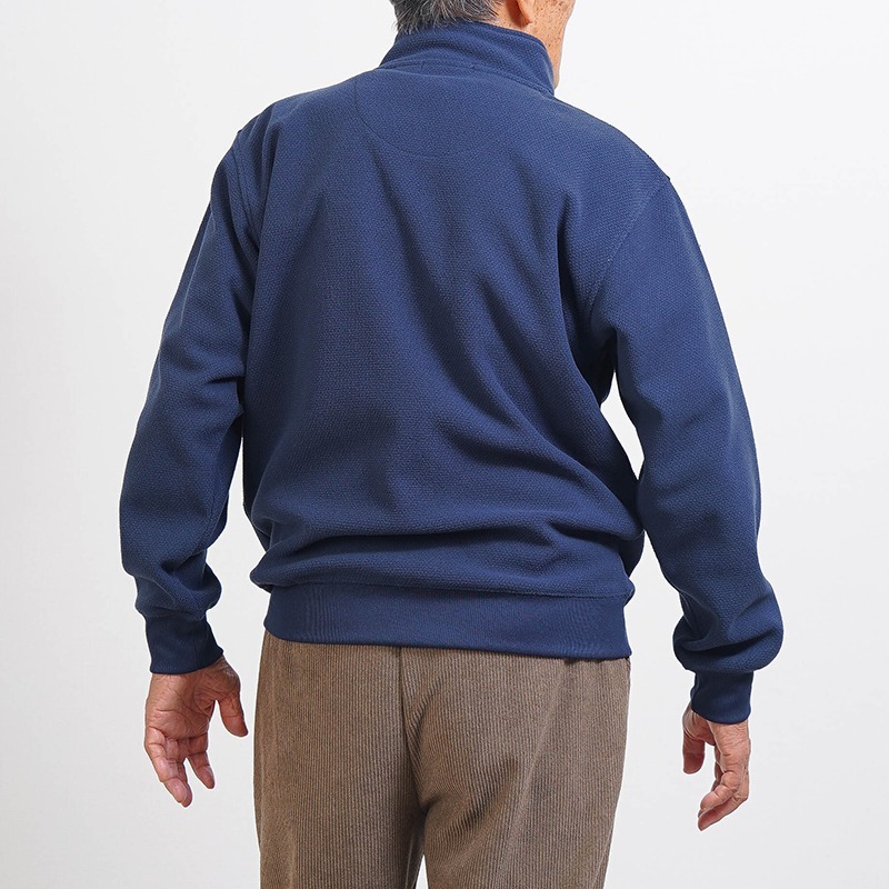 シニアファッション メンズ 80代 70代 60代 90代 秋冬 あったか 防寒 ジャカード柄×裏フリース ジップアップジャケット おじいちゃん 服 誕生日 プレゼント 紳士服 アウター ジャンパー 男性 祖父 お年寄り 老人 高齢者 ギフト（cki-mo1-85461533）
