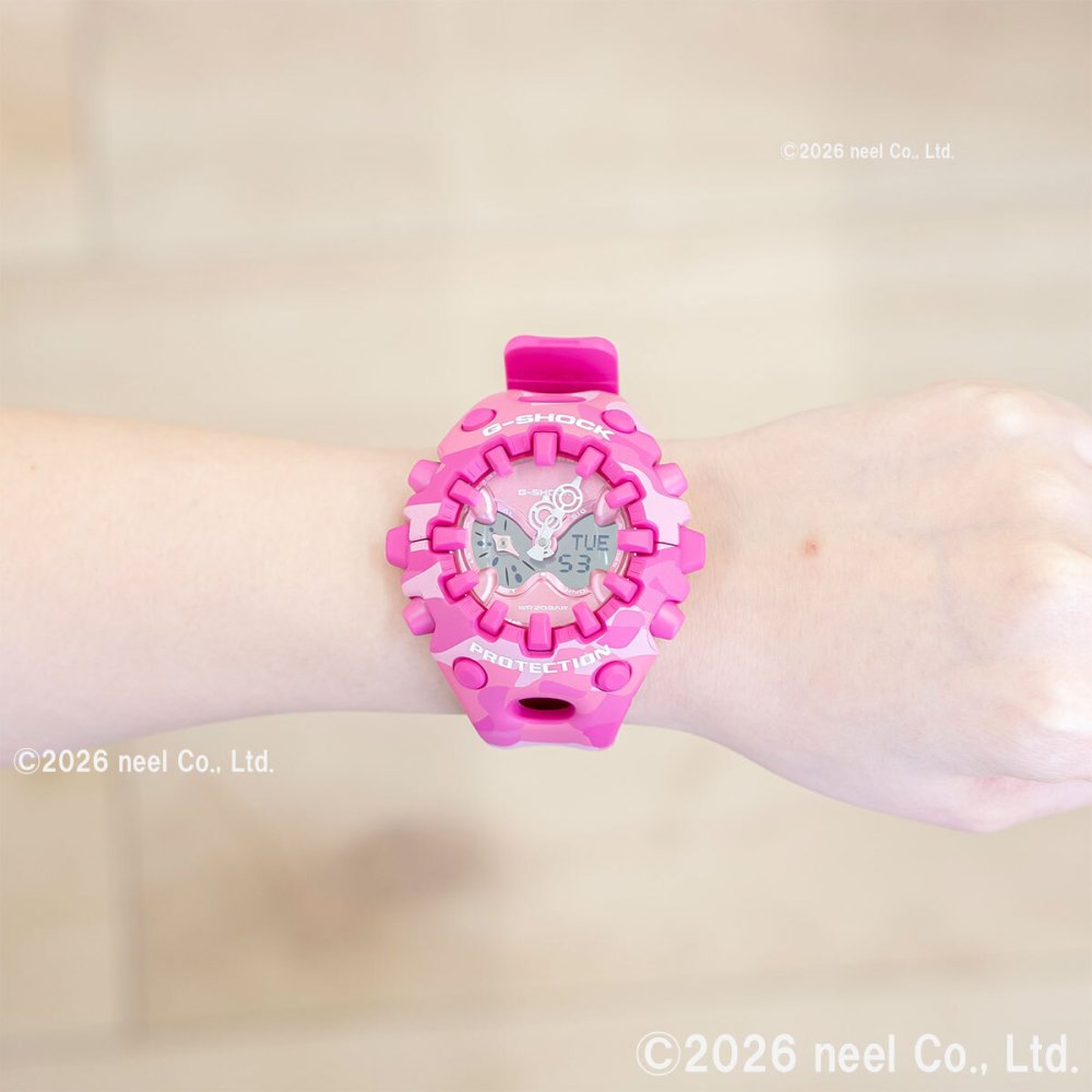 G-SHOCK カシオ Gショック CASIO アナデジ 限定モデル 腕時計 メンズ GA-V01CMG-4AJF BOLD CAMO Series COLOR CAMO ピンク【2026 新作】
