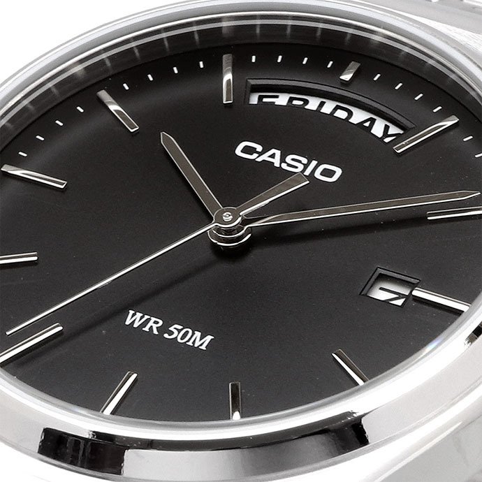 CASIO 腕時計 カシオ 時計 ウォッチ チープカシオ チプカシ スタンダード アナログ クオーツ メンズ シルバー×ブラック 海外モデル MTP-B146D-1AV [並行輸入品]