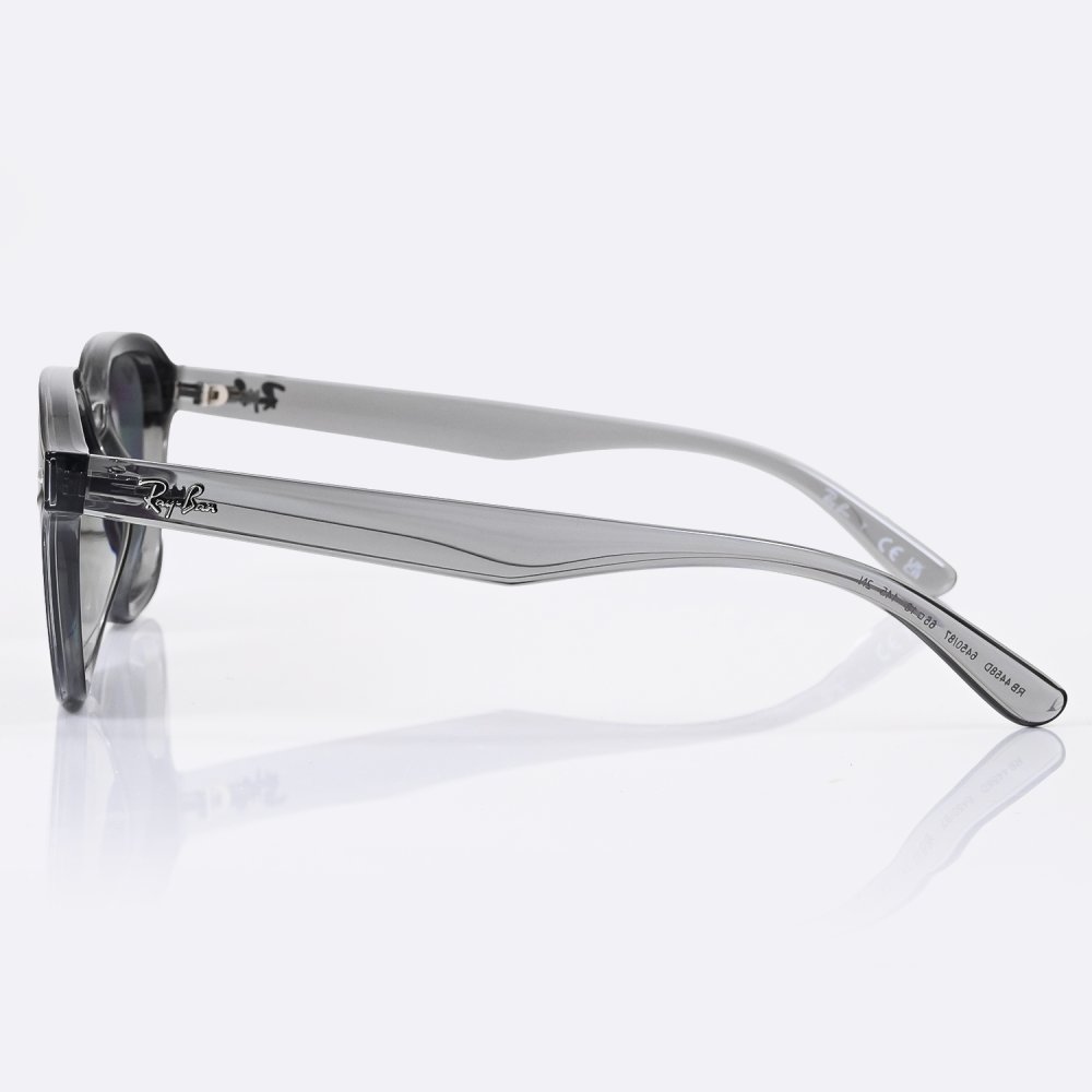 レイバン Ray-Ban サングラス 国内正規品 65サイズ ローブリッジフィット アジアンフィット ウェリントン スクエア型 男女兼用 メンズ レディース ダークグレー RB4458D 645087 65 18 145 2N 【スペシャルラッピング660円(別売り)】送別会 誕生日 お中元 結婚祝い 結婚式 高級 父の日 母の日 ホワイトデー