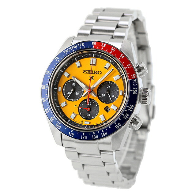 セイコー プロスペックス スピードタイマー ソーラー 腕時計 ブランド メンズ クロノグラフ SEIKO PROSPEX HBJ004P アナログ ブライトイエロー