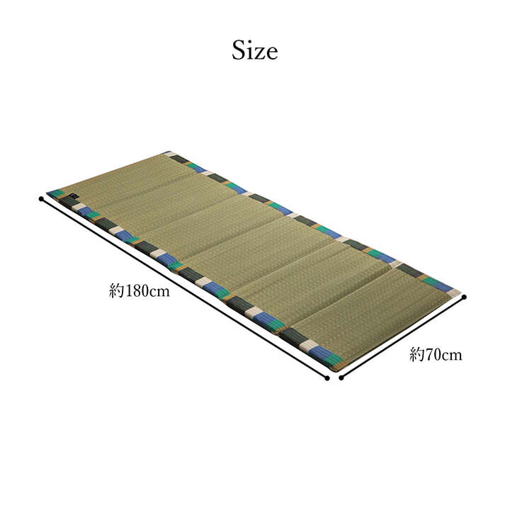 日本製 い草 い草マット  マット  ごろ寝マット  フリーマット  クッション性 和風柄   約70×180cm