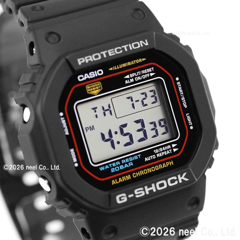 G-SHOCK デジタル カシオ Gショック CASIO 腕時計 メンズ DW-5600RL-1JF 初代G-SHOCK ブランドカラーモデル オールブラック