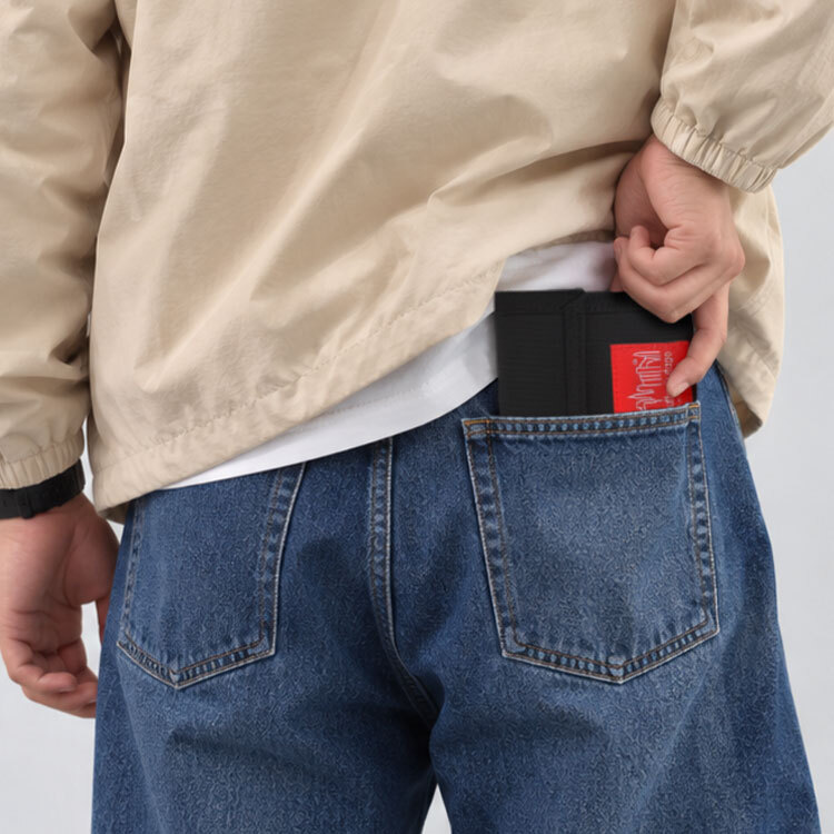 マンハッタンポーテージ 財布 Manhattan Portage メンズ レディース 二つ折り財布 撥水 カードポケット 札入れ レシート 小銭入れ 小さめ コンパクト 2つ折り財布 ウォレット おしゃれ シンプル 男子 高校生 中学生 誕生日 プレゼント ブランド Park Avenue Wallet MP1013