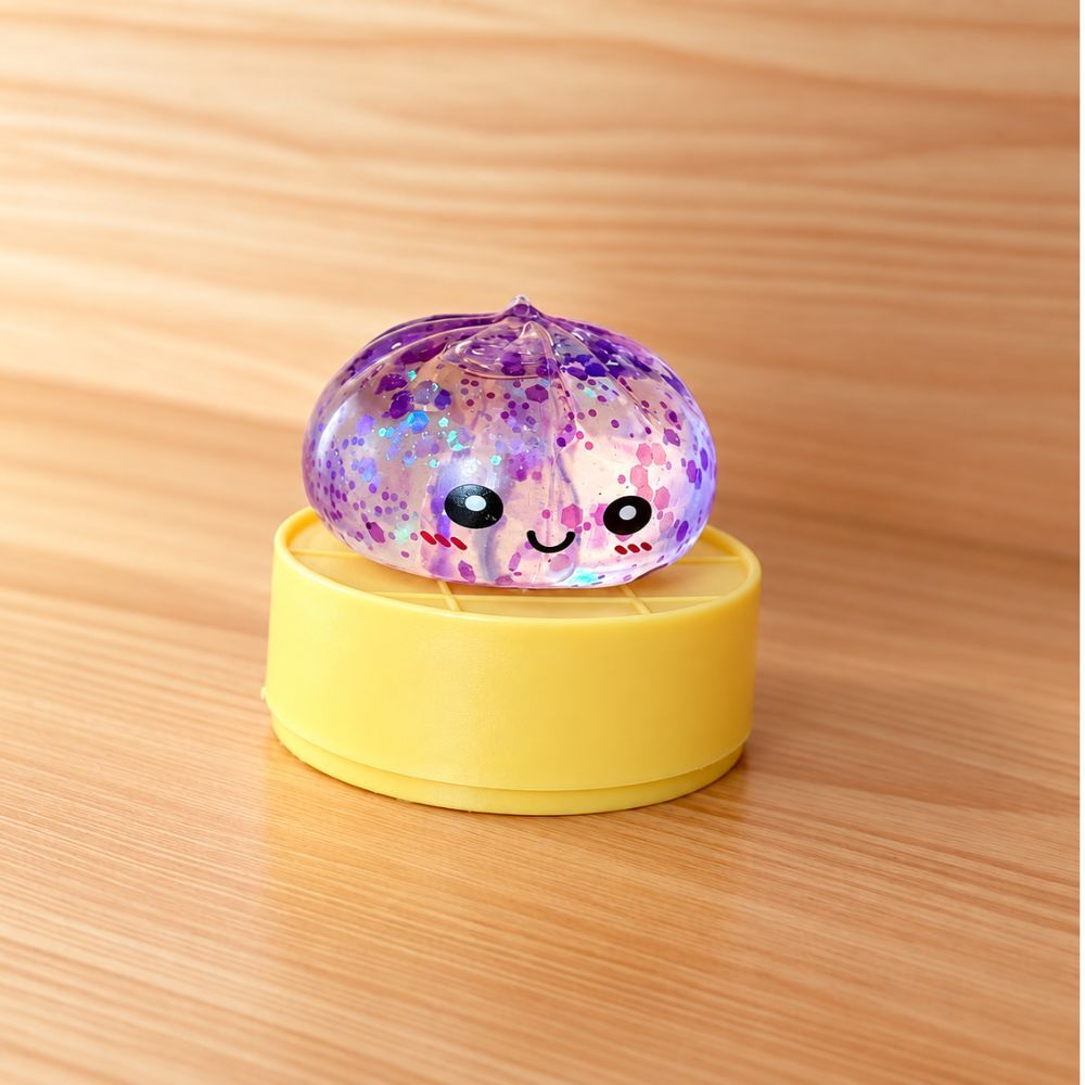 4点セット ぷにぷに スクイーズ ランダムカラー もちもち ぐにゃぐにゃ 変形 おもちゃ キラキラ ラメ入り やわらか 握る ストレス解消 子供 玩具 かわいい プレゼント