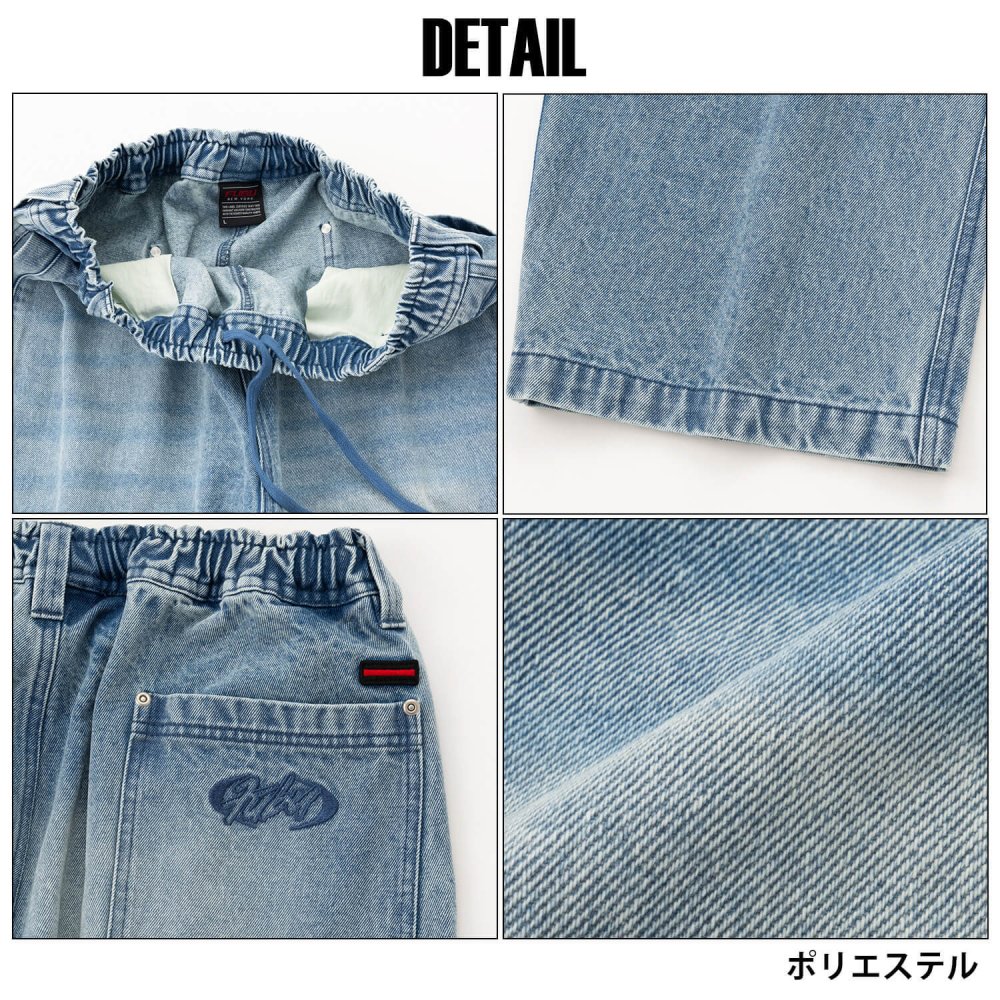 FUBU フブ ワイド イージーパンツ メンズ レディース fam-62504 バギーパンツ デニムパンツ ジーンズ 迷彩 カモフラ ルーズシルエット ストリート ヒップホップ ダンス カジュアル ボトムス M L XL XXL 2026FW Karlas
