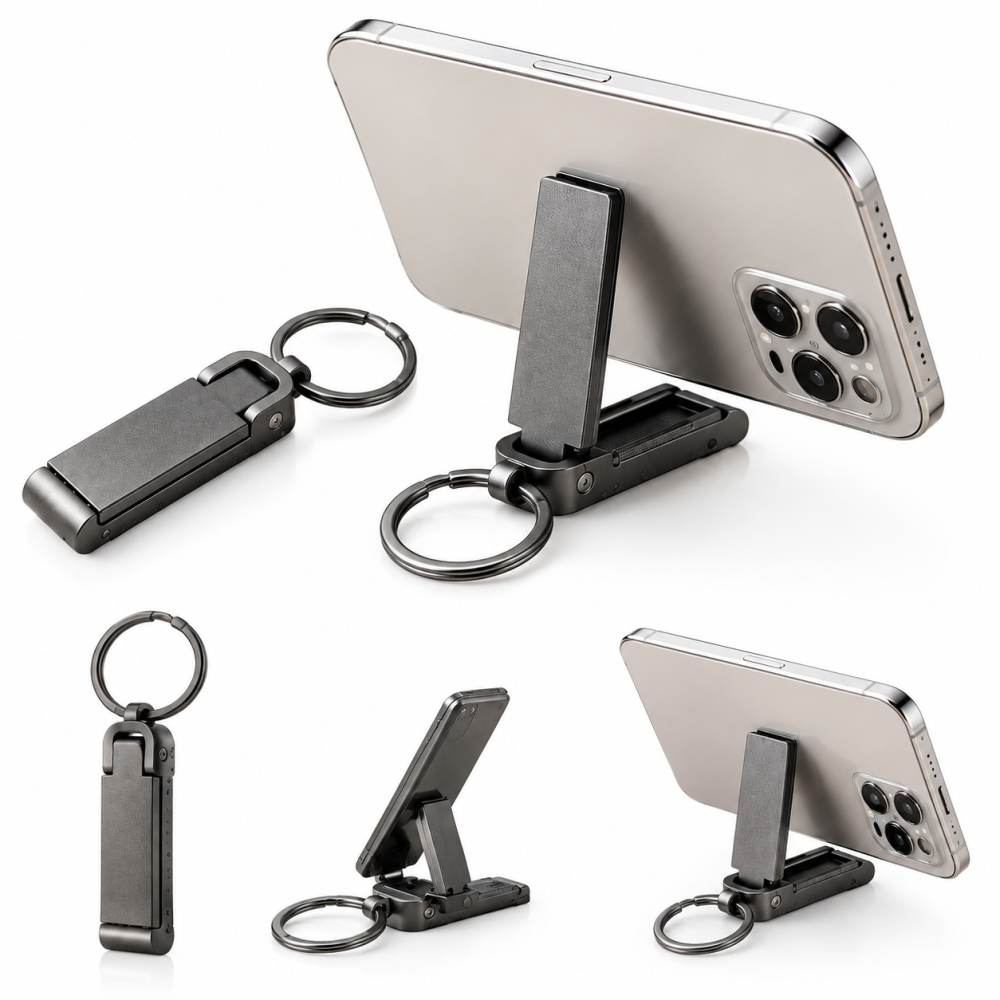 心地よい日常を贈る 2WAYスタンドバッグハンガー（スマホスタンド機能付き） 記念品・お祝い・法人ギフト用個装箱入り