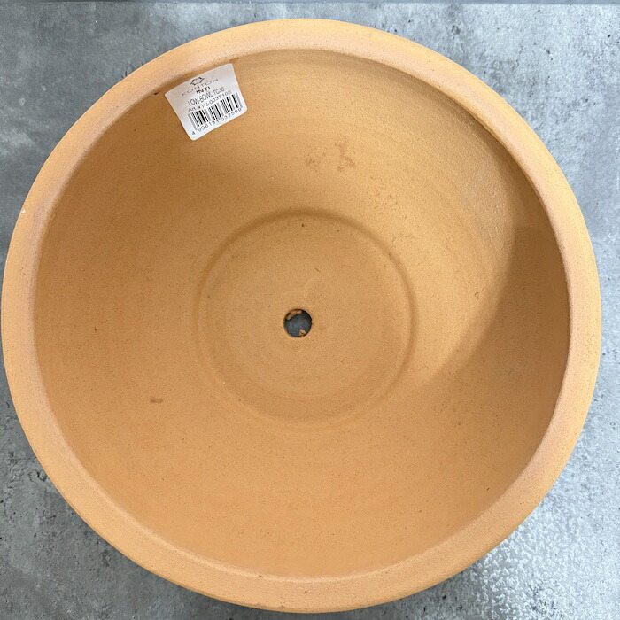 テラコッタ植木鉢 陶器製 おしゃれ 大型 インティ ローボウル L 10号 φ30×H13cm 素焼き 北欧 かわいい 鉢カバー 屋外向け 観葉植物用 サボテン 特大 ガーデニング ベランダ 玄関 丸型 インテリア プランター 深型