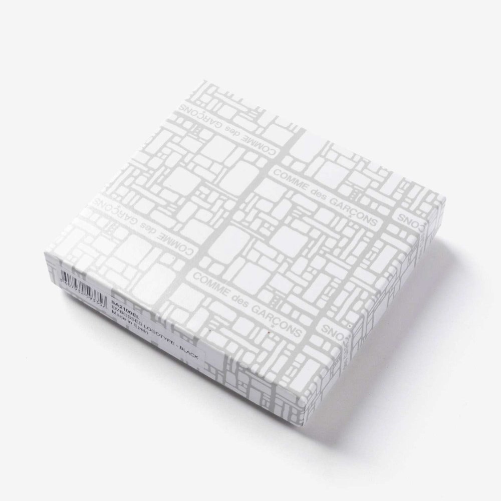 コムデギャルソン COMME DES GARCONS EMBOSSED LOGOTYPE エンボス ロゴタイプ Bifold Wallet 二つ折り財布 SA2100EL ユニセックス 財布