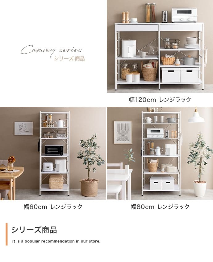 キッチンカウンター ゴミ箱収納 ゴミ箱上ラック レンジラック ダストボックス キッチンラック レンジ台 収納棚 おしゃれ 北欧 シンプル キッチン 収納 間仕切り 120cm幅 背面収納ありタイプ ：