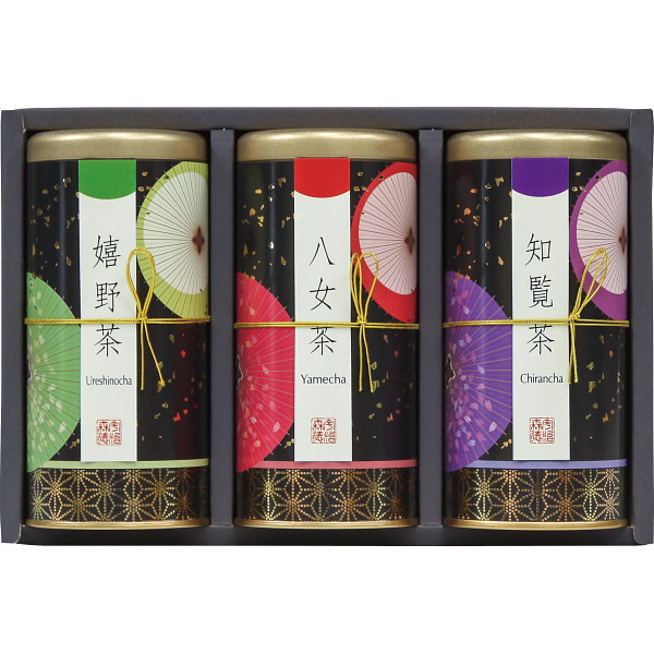 宇治森徳 九州銘茶 優舞 [26-2899-070] FHR-30 嬉野茶 八女茶 知覧茶 緑茶 日本茶 茶葉 詰め合わせ セット 飲み比べ お返し 内祝い お祝い お歳暮 お中元 ギフト