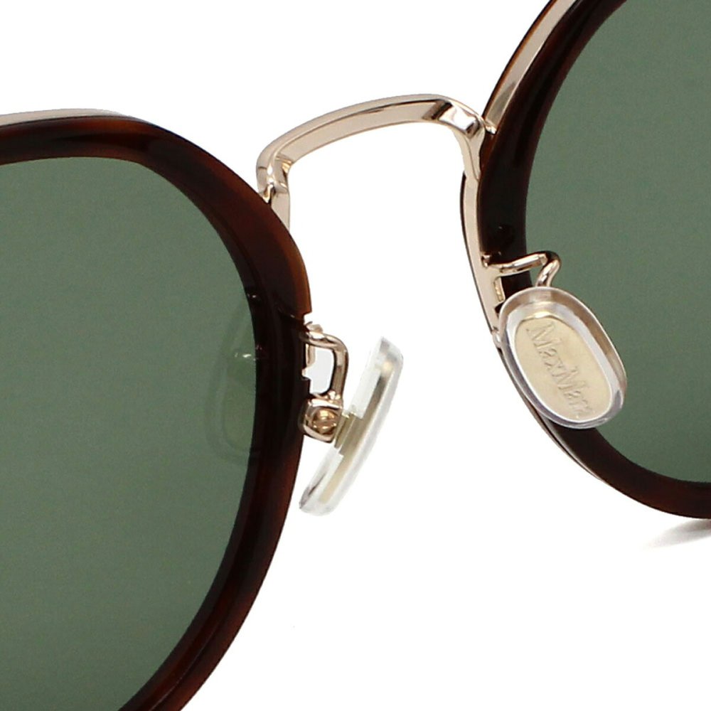 マックスマーラ Max Mara サングラス ノーズパッド UVカット アイウェア ボストン ウェリントン MM0147-K/S 52A 54 メンズ レディース ユニセックス ハバナ（クリア）+グリーン 海外正規品