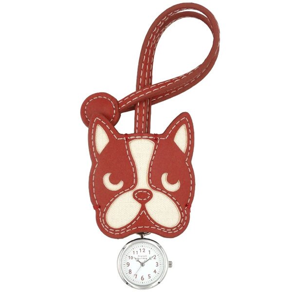 フレブルハングウォッチ ストラップ時計 定形外 送料無料 N02925A-6 フレンチブルドック イヌ 犬 バッグチャーム キーホルダー アクセサリー ウォッチ クオーツ時計 かわいい レディース 学生