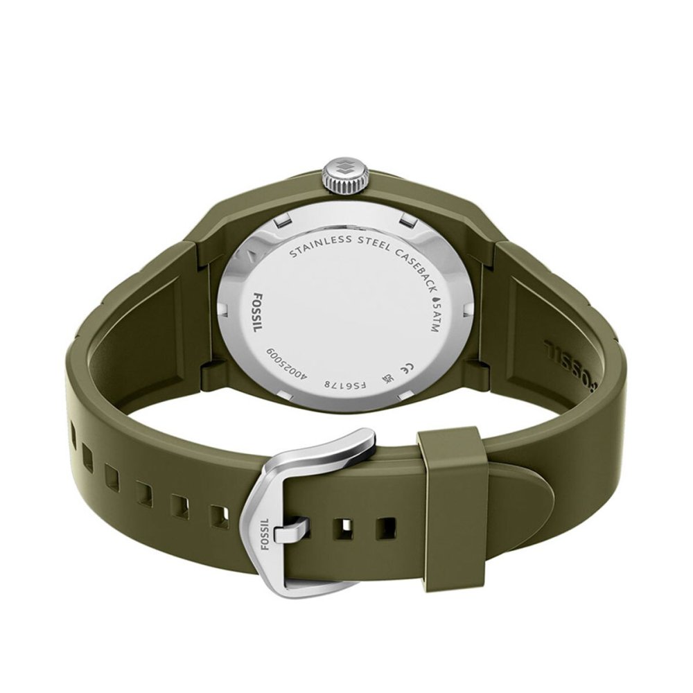 フォッシル FOSSIL 腕時計 メンズ EVERETT アナログ オリーブ シリコンウォッチ FS6178【2026 新作】