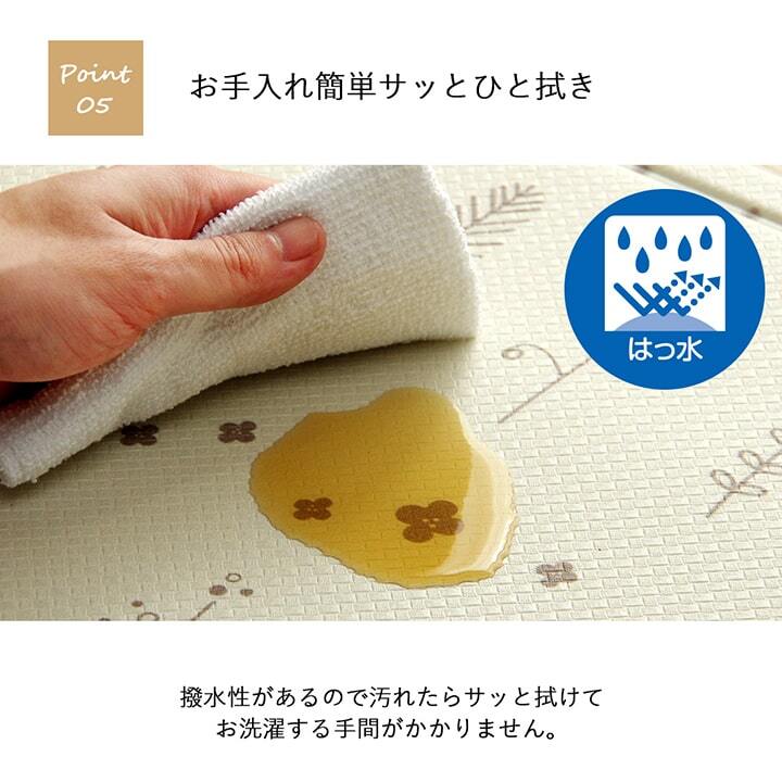 キッチンマット PVC使用 お手入れ簡単 拭ける お掃除ロボ対応 すべりにくい 薄手 耐圧分散 北欧風 約45×240cm 新生活