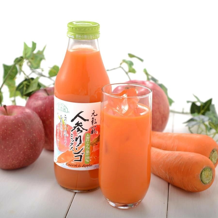「身体に優しい」順造選ジュース　元気一杯 人参りんごミックス　500ml×５本セット