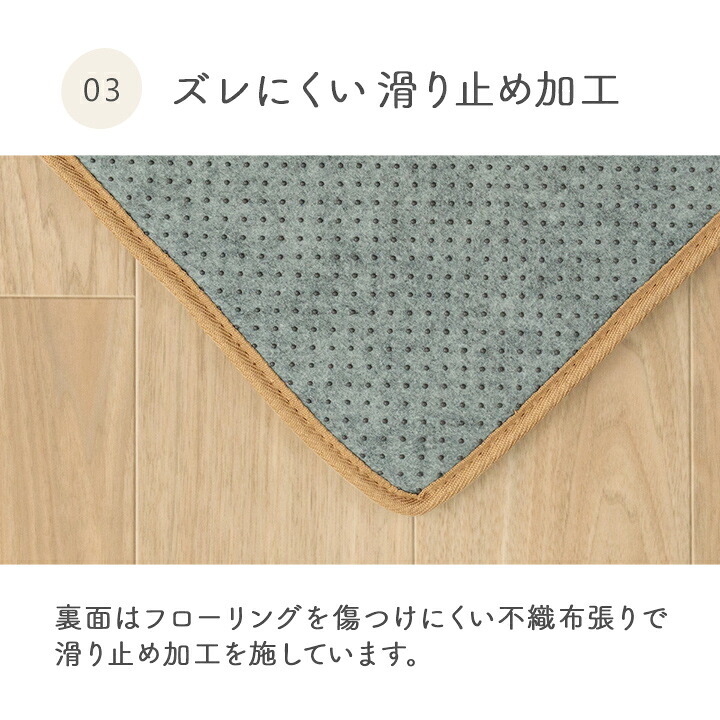 ラグ カーペット 無地 ボリューム フランネル タッチ感 幾何柄 約180×180cm 約2畳 ホットカバー対応 床暖房対応