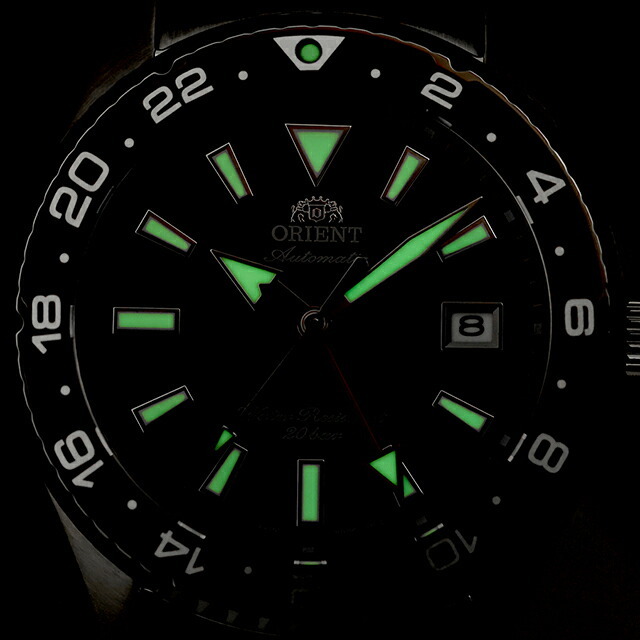 オリエント スポーツ マコ GMT 自動巻き 腕時計 ブランド メンズ ORIENT SPORTS RN-BC0003L アナログ ブルー