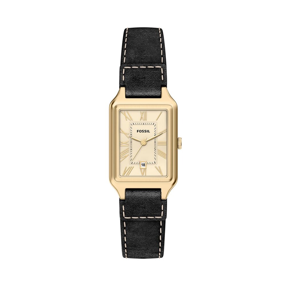 フォッシル FOSSIL 腕時計 レディース RAQUEL デイト アナログ ブラック レザーウォッチ ES5505【2026 新作】
