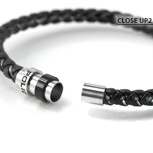 ポリス ブレスレット メンズ ブランド POLICE グリップコア GRIPCORE GB0082301 ブラック シルバー ブラック アクセサリー 腕輪 ジュエリー ブランド 高級 おしゃれ プレゼント 男性 実用的 かっこいい