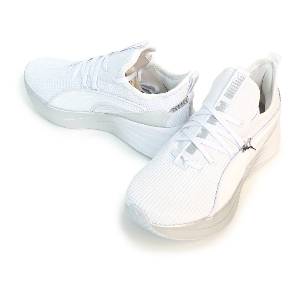 プーマ PUMA  レディース スニーカー ソフトライド SOFTRIDE プーマ レディース スリッポン 313719-03 ホワイト/シルバー