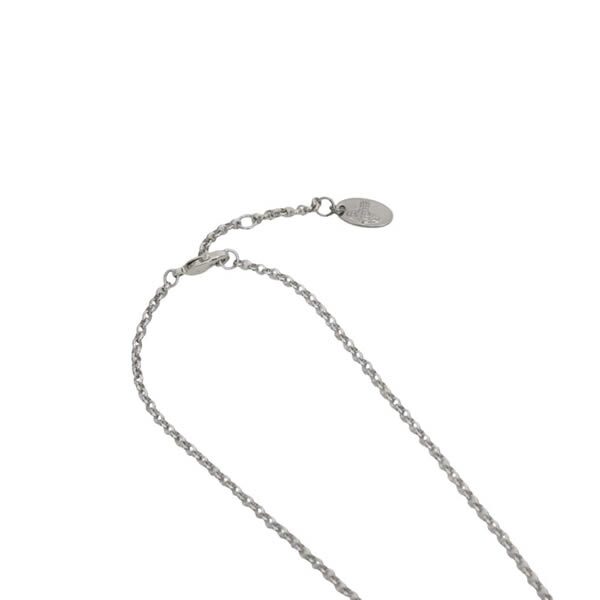 ヴィヴィアンウエストウッド ネックレス Vivienne Westwood MINI BAS RELIEF 63020086-02P763 シルバー アクア