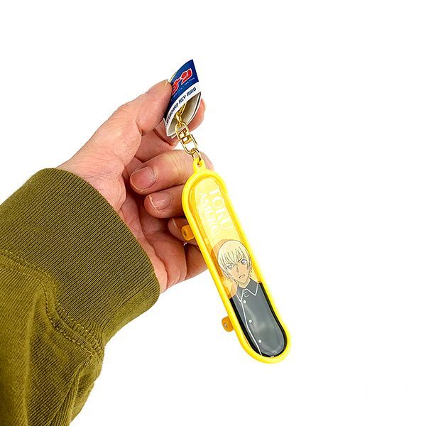 安室透 スケボーキーホルダー スケボー キーチェーン コナン 安室 イエロー   (MCOR)