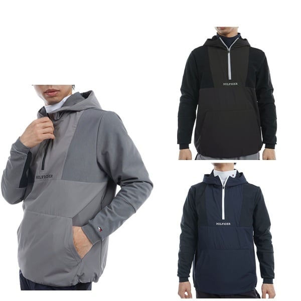 トミーヒルフィガー ゴルフ メンズ ハイブリッド スウェットフーディー TOMMY HILFIGER GOLF THMA489 秋冬モデル お誕生日祝い お祝い 記念品 お父さん 父の日 彼氏 男性 30代 40代 50代 60代  還暦祝い 敬老の日 人気プレゼント プレゼント