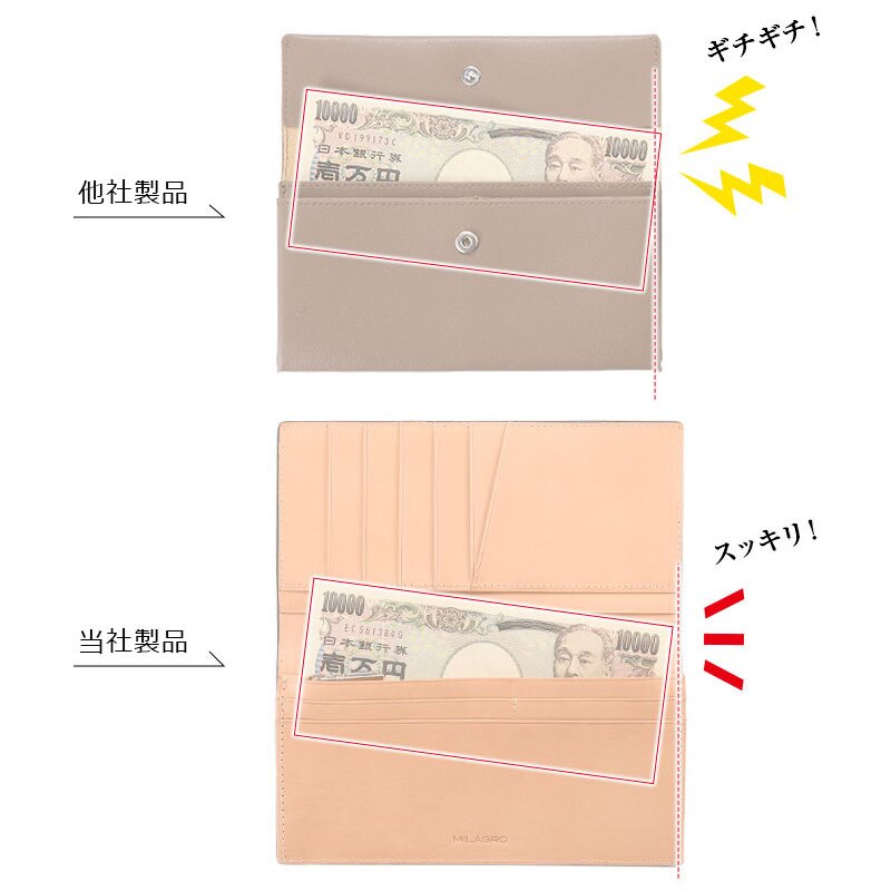 牛革ソフトミリング・長財布