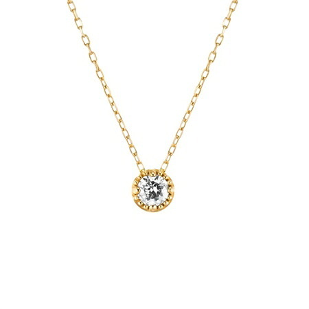 【無料ラッピング】  ヨンドシー 4℃ EAU DOUCE4℃【1月誕生石】K10 イエローゴールド ネックレス ロードライトガーネット ダイヤモンド レディース  ブランド 正規品 新品 ギフト プレゼント 人気 おすすめ 誕生日 記念日 クリスマス 送料無料