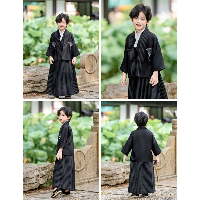 子供 男の子 袴セット 通販 和服 羽織 袴 襦袢 浴衣風 ゆかた 和風衣装 衣装 はかま 子ども こども 羽織袴セット かわいい かっこいい おしゃれ フォーマル 和装アンサンブル 記念写真撮影 ボーイズ