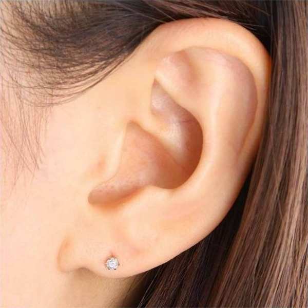 ダイヤモンドピアス プラチナ Pt900 K18 ゴールド 0.1ct レディース ジュエリー シンプル 一粒 18金 イエローゴールド ピンクゴールド ペア ギフト プレゼント アクセサリー