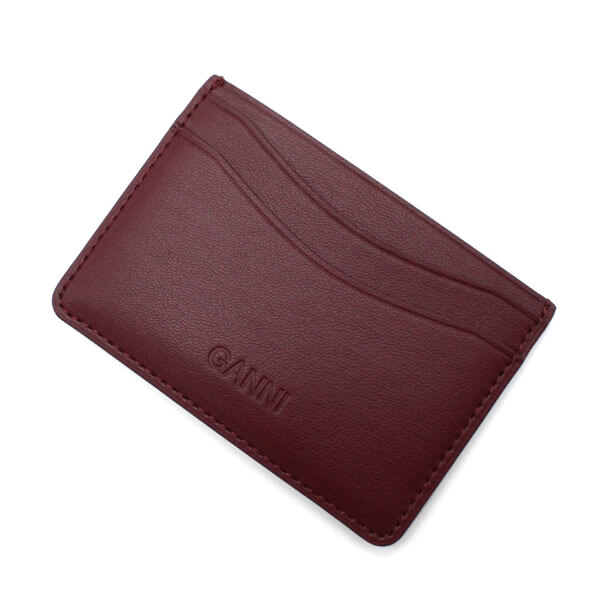 GANNI ガニー カードケース B3010087-436 Bou Card Holder カードホルダー バーガンディ