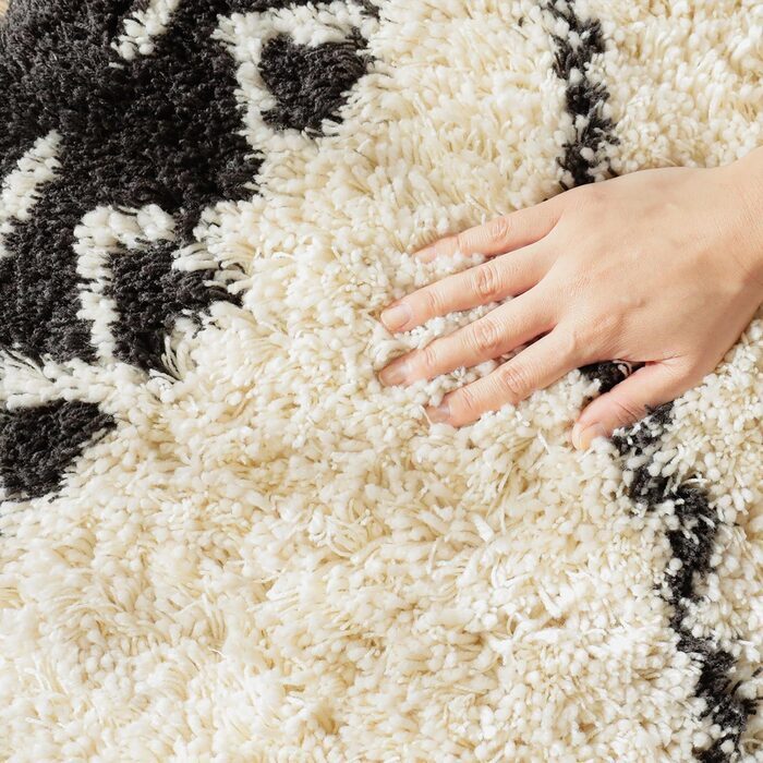 ラグ カーペット 玄関マット 45×60cm シュクラン 日本 滑り止め加工 手洗いOK すべり止め HOT対応・床暖房対応 アクリル 新生活