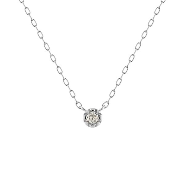 【無料ラッピング】 ヨンドシー 4℃ ネックレス K10ホワイトゴールド ダイヤモンド レディースブランド 正規品 新品 ギフト プレゼント 人気 おすすめ 誕生日 記念日 クリスマス 送料無料