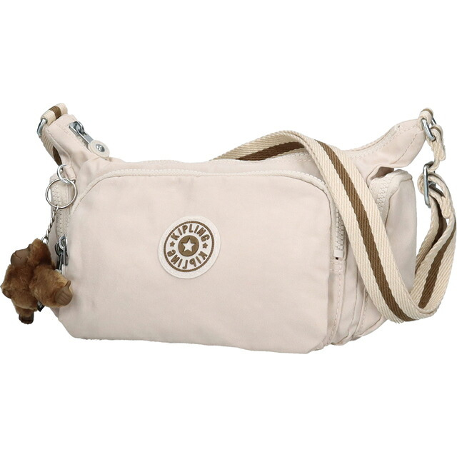 キプリング ショルダーバッグ レディース ブランド Kipling ガベット S ロゴ ワンポイント 無地 KI8115-9LO Soft Sand