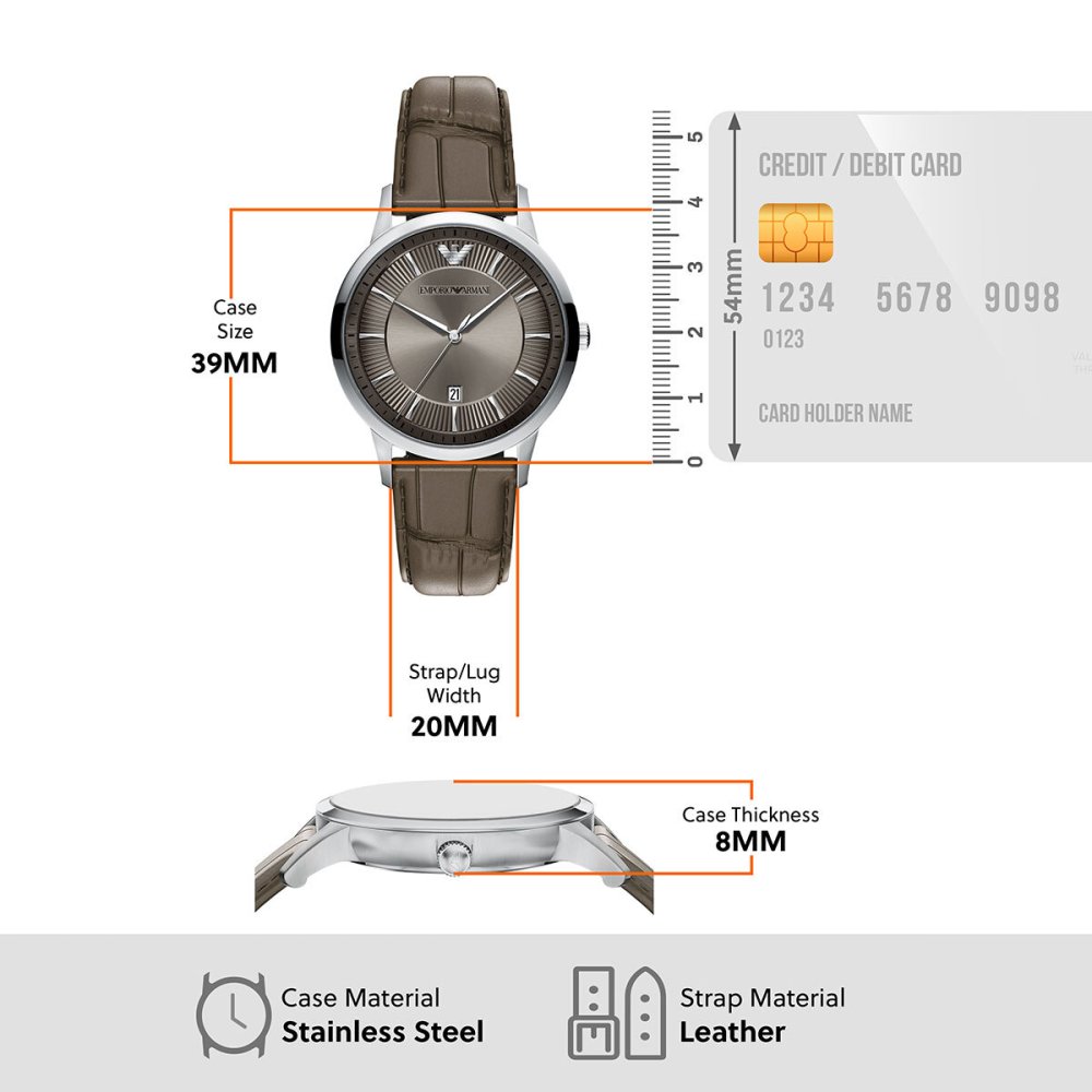 エンポリオアルマーニ EMPORIO ARMANI 腕時計 メンズ レザー AR11823【2026 新作】