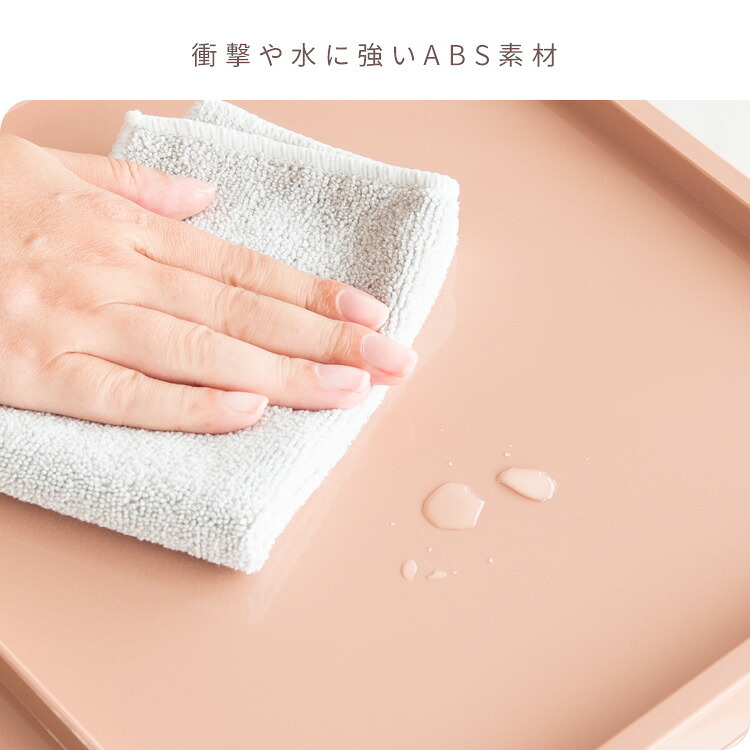 マルチワゴン Pluna(プルーナ)サイドワゴン キャスター トローリー ワゴン リビングワゴン キッチンワゴン 収納 サイドラック ダイニングワゴン 韓国風 ベビーワゴン コスメ収納 ネイルワゴン トロリー くすみカラー 幅32×奥行き42×高さ72 新生活