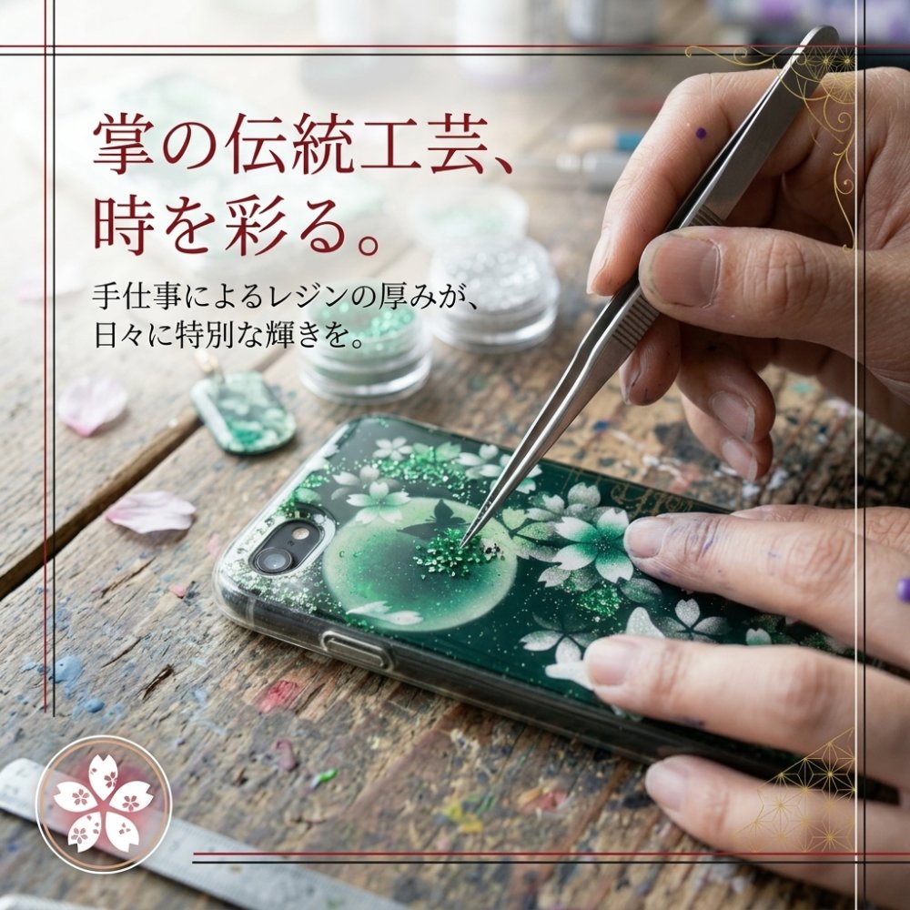 【全機種対応】スマホケース『伊』名入れ 送料無料 和柄 和風 桜 職人 伝統工芸 ハンドメイド ハードケース 手帳型 iPhone 17 Xperia AQUOS Android 各機種対応