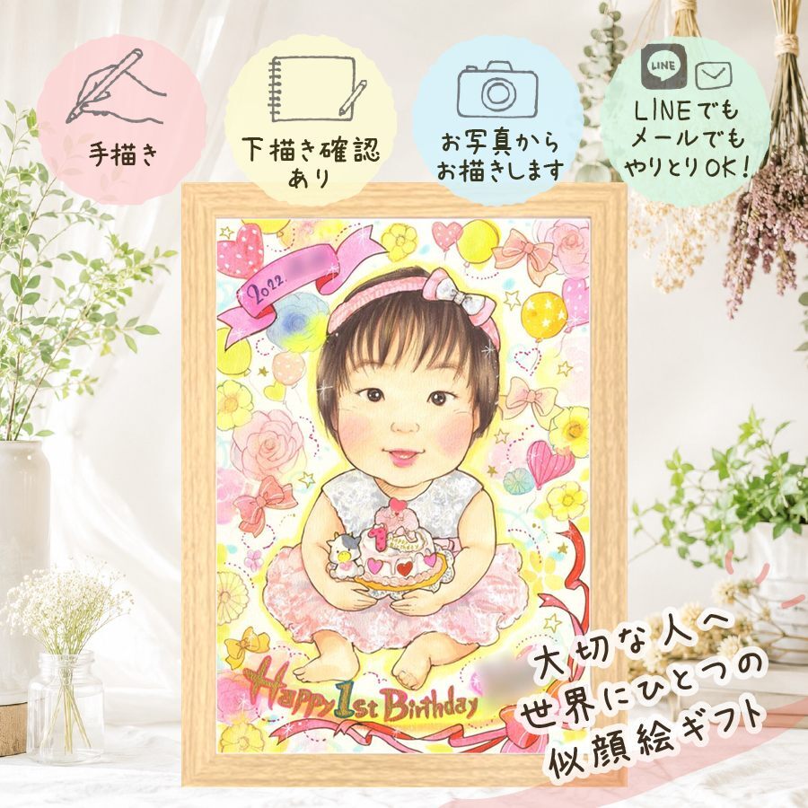 ギフト 誕生日 似顔絵 手描き 名入れ 贈り物 プレゼント 誕生日 お祝い 記念日 バースデー 子供 パートナー 家族 友達 名入れ 下書き確認 修正無料 実績多数 似てる そっくり サプライズ サプライズ バースデー 記念 思い出 初任給 感激 お祝い返し 披露宴 傘寿祝い オーダーメイド 還暦祝い カラフル 喜ばれる 古希祝い メモリアル バレンタインデー