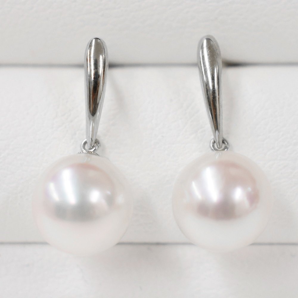 ［pearl622］ホワイトピンク 7.5mm - 8mm ピアス あこや真珠 真珠 本真珠