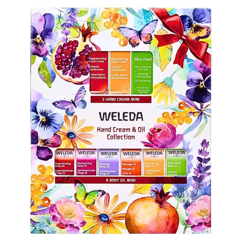 ハンドクリーム　WELEDA（ヴェレダ）ハンドクリーム&オイル コレクション（ハンドクリーム2種／全身用クリーム1種／ボディオイル6種）　ミニサイズのセット 旅行や携帯に便利 #61685 肌ケア　プレゼント