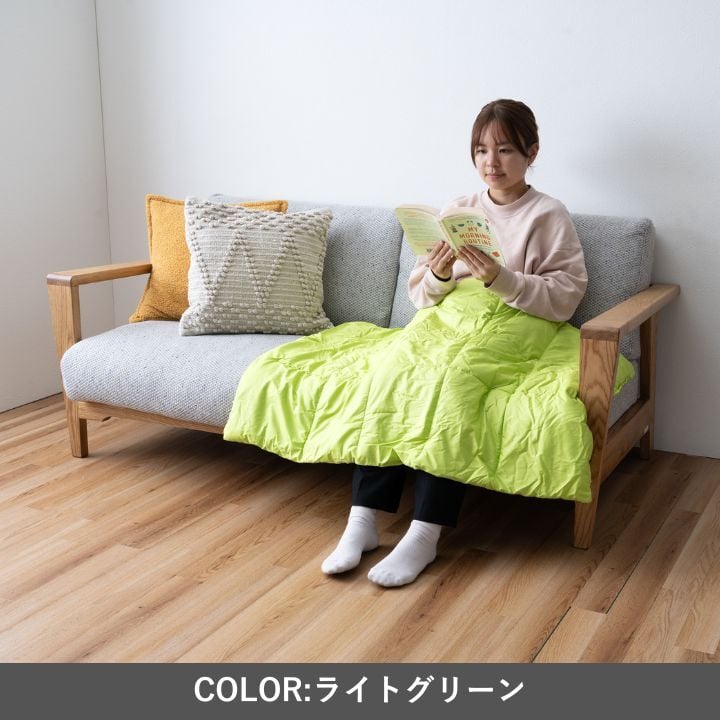 ベッド 寝具 こたつ布団『クラウド』グリーン 70×100cm マット おしゃれ 厚手 玄関マット 防炎 屋内 室内 北欧 ウール 羊毛 ホワイト 白 赤 グリーン 緑 グレー 青 ベージュ 手織り オールシーズン ふかふか